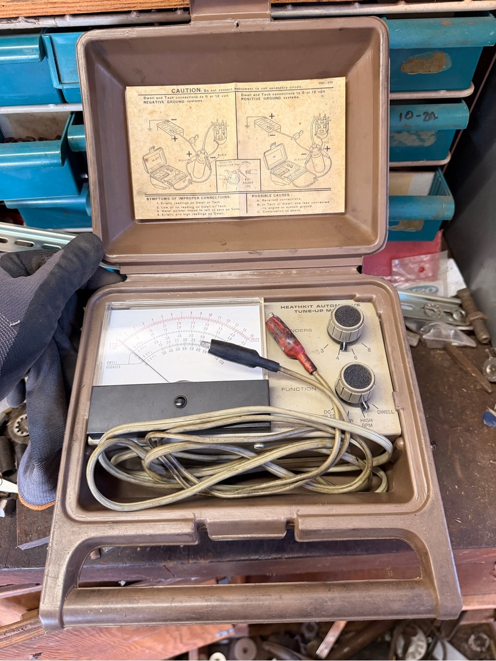 Vintage Heathkit Automotive Tune-Up Meter Model ID-29